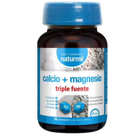 CALCIO + MAGNESIO TRIPLE FUENTE 90 COMPRIMIDOS NATURMIL