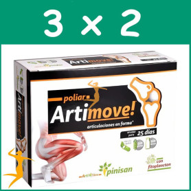 Pack 3x2 POLIAR ARTI MOVE! 50 CÁPSULAS PINISAN