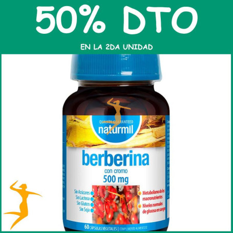 BERBERINA 500MG 60 CAPSULAS NATURMIL OFERTA 2 UD