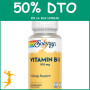 VITAMINA B1 100MG 100 CÁPSULAS VEGETALES SOLARAY OFERTA 2 UD