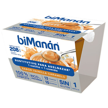 COPA SUSTITUTIVA DE VAINILLA Y CARAMELO 210G BIMANÁN