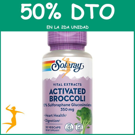 ACTIVATED BROCCOLI SEED 30 CAPSULAS SOLARAY OFERTA 2 UD