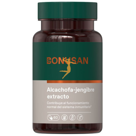 ALCACHOFA-JENGIBRE EXTRACTO 60 CÁPSULAS VEGETALES BONUSAN