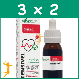 Pack 3x2 COMPOSOR 9 TENSIVEL 50ML SORIA NATURAL