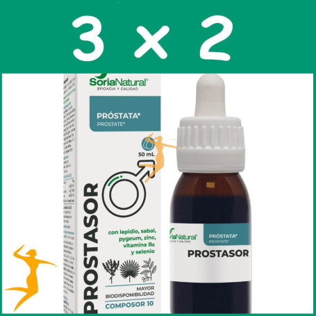Pack 3x2 COMPOSOR 10 PROSTASOR 50ML SORIA NATURAL