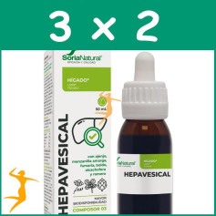 Pack 3x2 COMPOSOR 03 HEPAVESICAL 50ML SORIA NATURAL