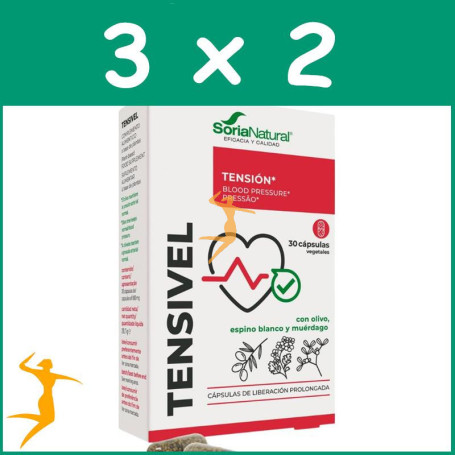 Pack 3x2 TENSIVEL 30 CÁPSULAS SORIA NATURAL