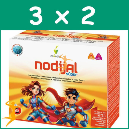 PACK 3x2 NODIJAL SUPER 20 VIALES NOVADIET