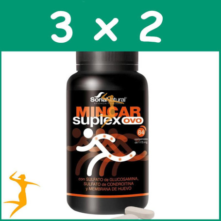 Pack 3x2 MINCAR SUPLEX OVO 84 COMPRIMIDOS SORIA NATURAL