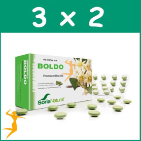 Pack 3x2 Boldo 60 Comprimidos Soria Natural