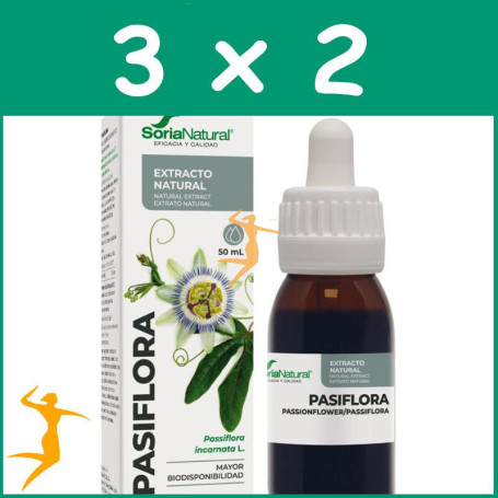 Pack 3x2 EXTRACTO DE PASIFLORA 50ML SORIA NATURAL