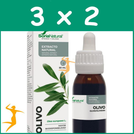 Pack 3x2 EXTRACTO DE OLIVO 50ML SORIA NATURAL