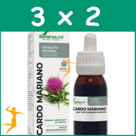 Pack 3x2 EXTRACTO DE CARDO MARIANO 50ML SORIA NATURAL