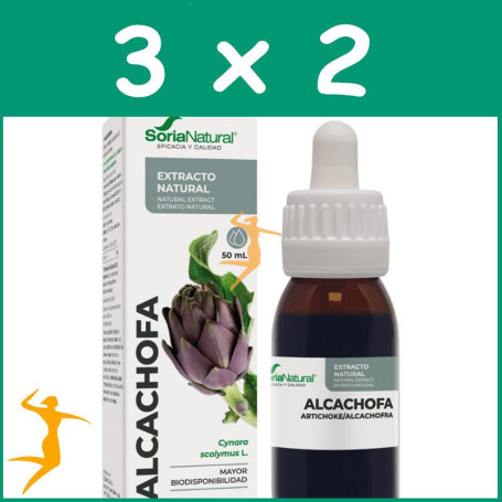 Pack 3x2 EXTRACTO DE ALCACHOFA 50ML SORIA NATURAL