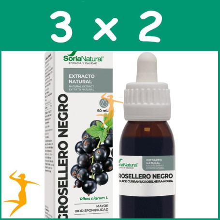 Pack 3x2 EXTRACTO DE GROSELLERO NEGRO 50ML SORIA NATURAL