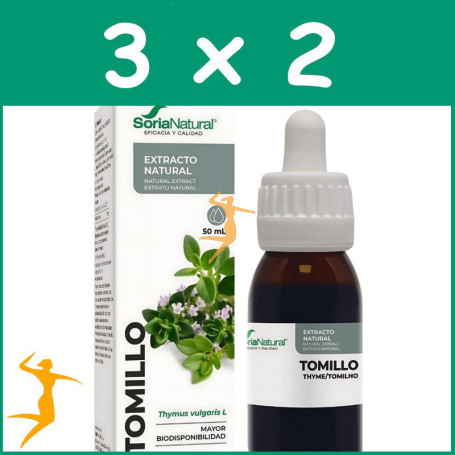 Pack 3x2 EXTRACTO DE TOMILLO 50ML SORIA NATURAL