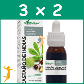 Pack 3x2 EXTRACTO DE CASTAÑO DE INDIAS 50ML SORIA NATURAL