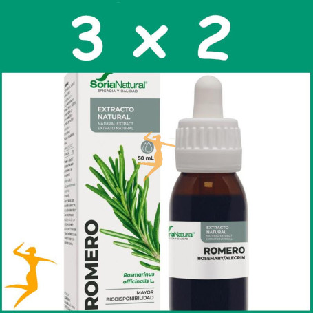 Pack 3x2 EXTRACTO DE ROMERO 50ML SORIA NATURAL