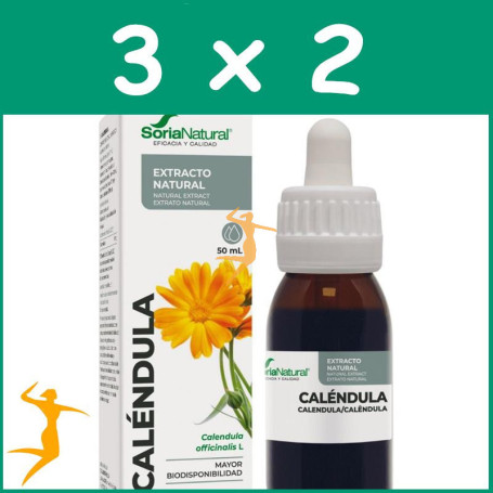 Pack 3x2 EXTRACTO DE CALÉNDULA 50ML SORIA NATURAL