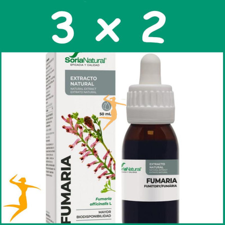 Pack 3x2 EXTRACTO DE FUMARIA 50ML SORIA NATURAL