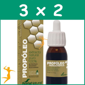 Pack 3x2 EXTRACTO DE PROPÓLEO HIDROALCOHÓLICO 50ML SORIA NATURAL