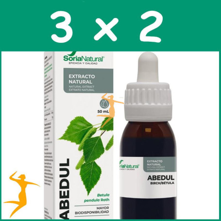 Pack 3x2 EXTRACTO DE ABEDUL 50ML SORIA NATURAL