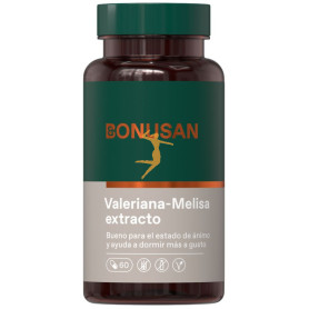 VALERIANA-MELISA EXTRACTO 60 CÁPSULAS VEGETALES BONUSAN