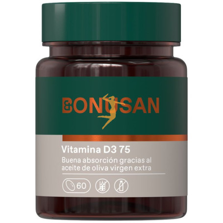 VITAMINA D3 75Mcg/3000UI 60 CÁPSULAS BONUSAN