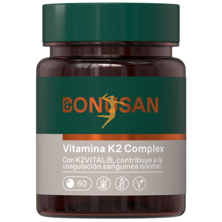 VITAMINA K2 100MCG PLUS 60 TABLETAS BONUSAN