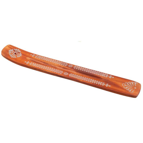 INCENSARIO DE MADERA TALLADO 25CM SYS