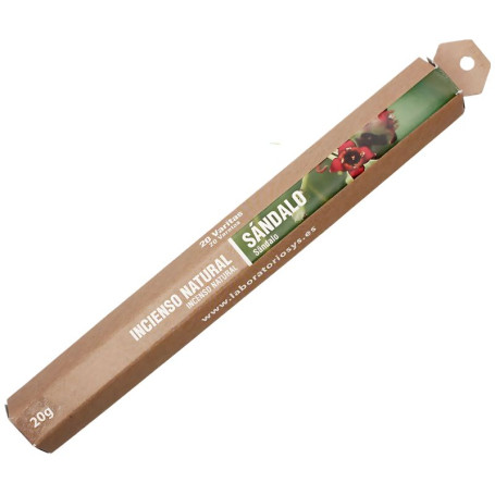 INCIENSO NATURAL DE SÁNDALO 20 STICKS SYS