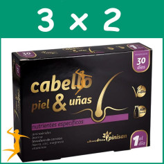 Pack 3x2 CABELLO, PIEL Y UÑAS BEAUTYLINE 30 CÁPSULAS PINISAN