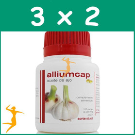 Pack 3x2 ALLIUMCAP ACEITE DE AJO SORIA NATURAL