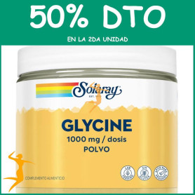GLYCINE EN POLVO 1000MG 400G SOLARAY OFERTA 2 UD
