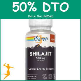 SUPER SHILAJIT 500MG 60 CÁPSULAS SOLARAY OFERTA 2 UD