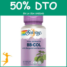 BB-COL (BERGAMOTA Y BERBERINA) 60 CÁPSULAS SOLARAY OFERTA 2 UD