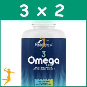Pack 3x2 OMEGA-3 180 PERLAS SORIA NATURAL