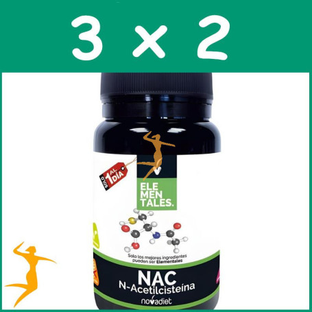 PACK 3x2 NAC 30 CAPSULAS NOVADIET
