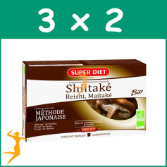 Pack 3x2 SHIITAKE MAITAKE REISHI BIO 20 AMPOLLAS SUPERDIET