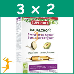 Pack 3x2 RABALCHOFIT BIO (RÁBANO NEGRO Y ALCACHOFA) 20 AMPOLLAS SUPERDIET