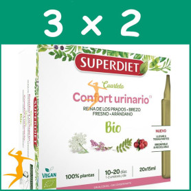 Pack 3x2 CUARTETO CONFORT URINARIO BIO 20 AMPOLLAS SUPERDIET