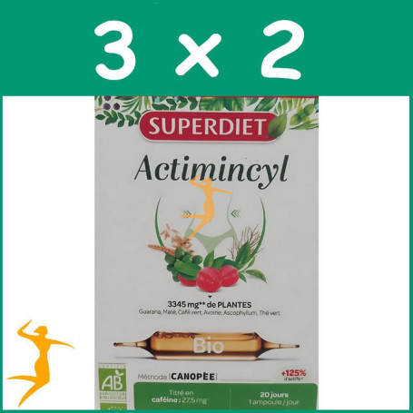 Pack 3x2 ACTIMINCYL BIO FORMULA + CONCENTRADA 20 AMPOLLAS SUPERDIET