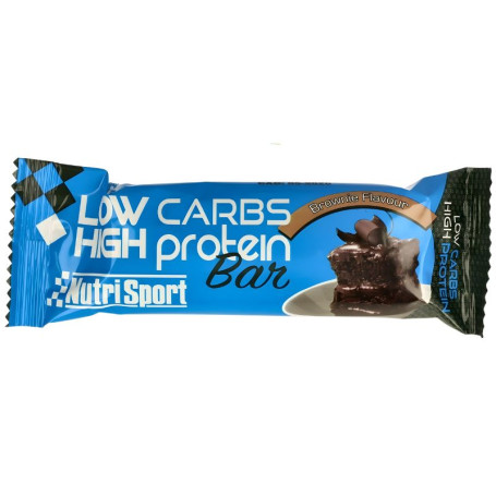 BARRITA LOW CARBS HIGH PROTEIN SABOR BROWNIE 60G NUTRISPORT