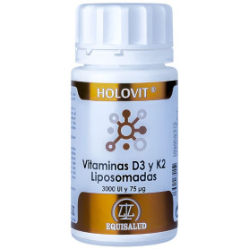 HOLOVIT VITAMINAS D3 Y K2 LIPOSOMADAS 50 CÁPSULAS EQUISALUD