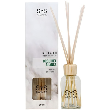 AMBIENTADOR MIKADO MÁRMOL ORQUÍDEO BLANCA 50ML SYS