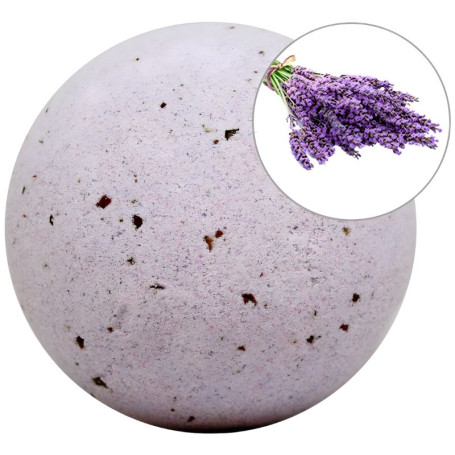 BOMBA DE BAÑO ESPUMOSA LAVANDA CON PÉTALOS 140G SYS