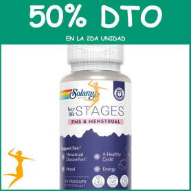 MENSTRUAL STAGES 24 CÁPSULAS VEGETALES SOLARAY OFERTA 2 UD