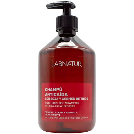 CHAMPÚ ANTICAÍDA CON SOJA Y GERMEN DE TRIGO 500ML LABNATUR