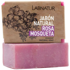 JABÓN NATURAL DE ROSA MOSQUETA 100G LABNATUR