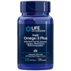 SUPER OMEGA-3 PLUS 120 PERLAS LIFE EXTENSION
